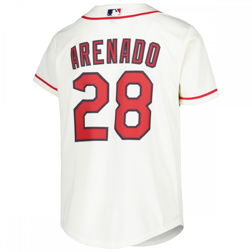 Nolan Arenado St. Louis Cardinals Youth Alternate Replica Player Jersey - Cream-Pro Kit Vault | Brand New 26/27 Sports Jerseys